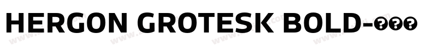 HERGON GROTESK BOLD字体转换